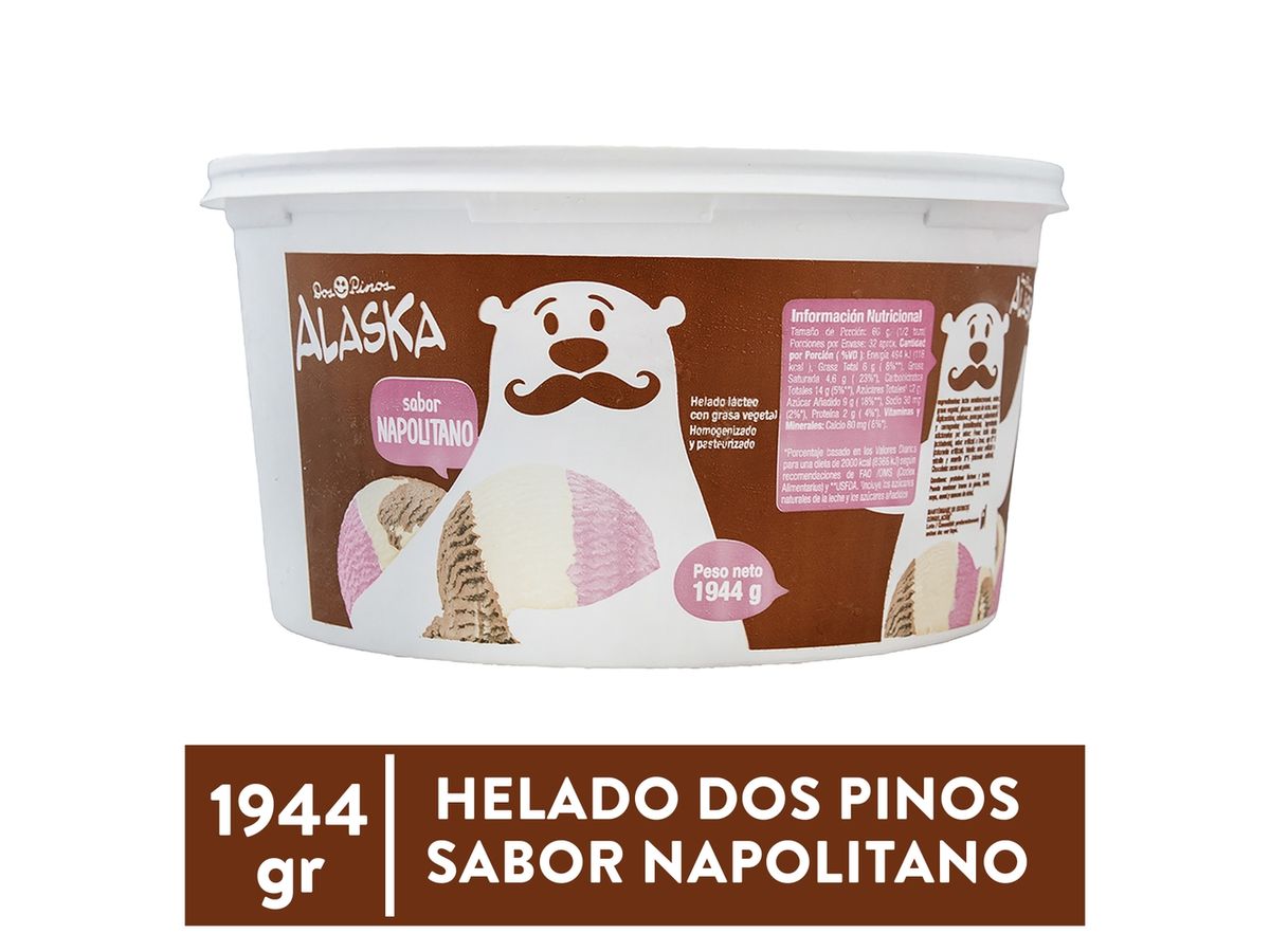 Helado Dos Pinos Alaska napolitano - 1944 g