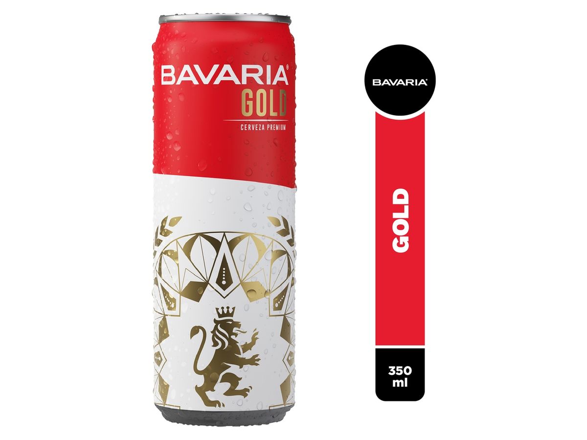 Cerveza Bavaria Gold Lata Sleek - 350ml