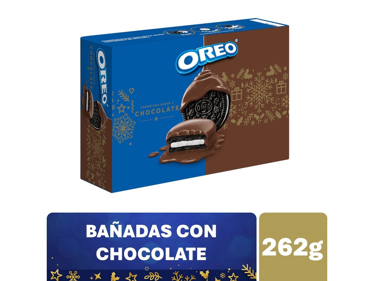 Galletas Oreo cobertura sabor a chocolate 262 g