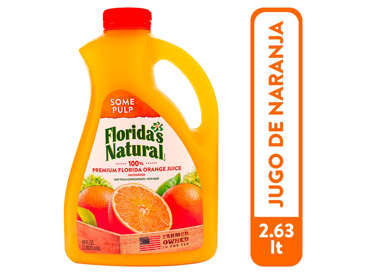 Jugo Florida's Natural Naranja Some Pulp - 2.63 L