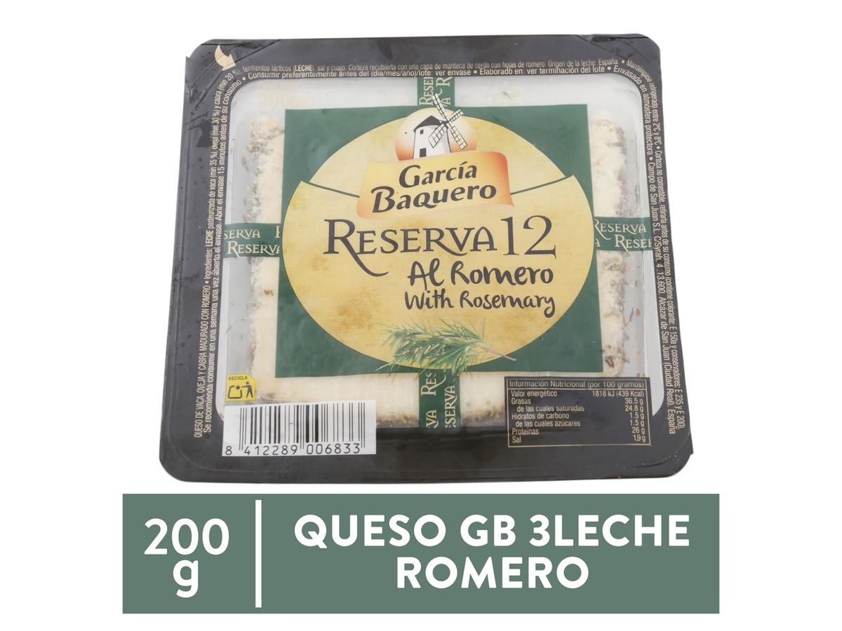 Más Quesos Signature Queso Gb 3leche Romero 200 g
