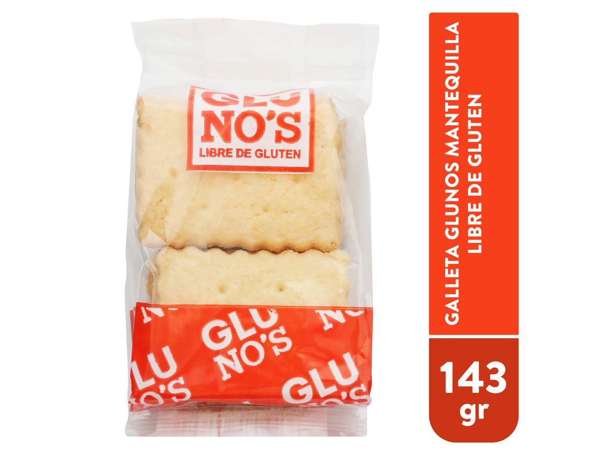 Galleta Glunos mantequilla libre de gluten - 143 g