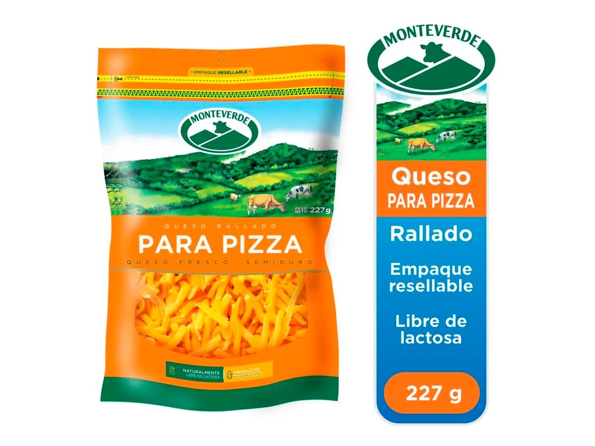 Queso Rallado Mv Para Pizza - 227 g