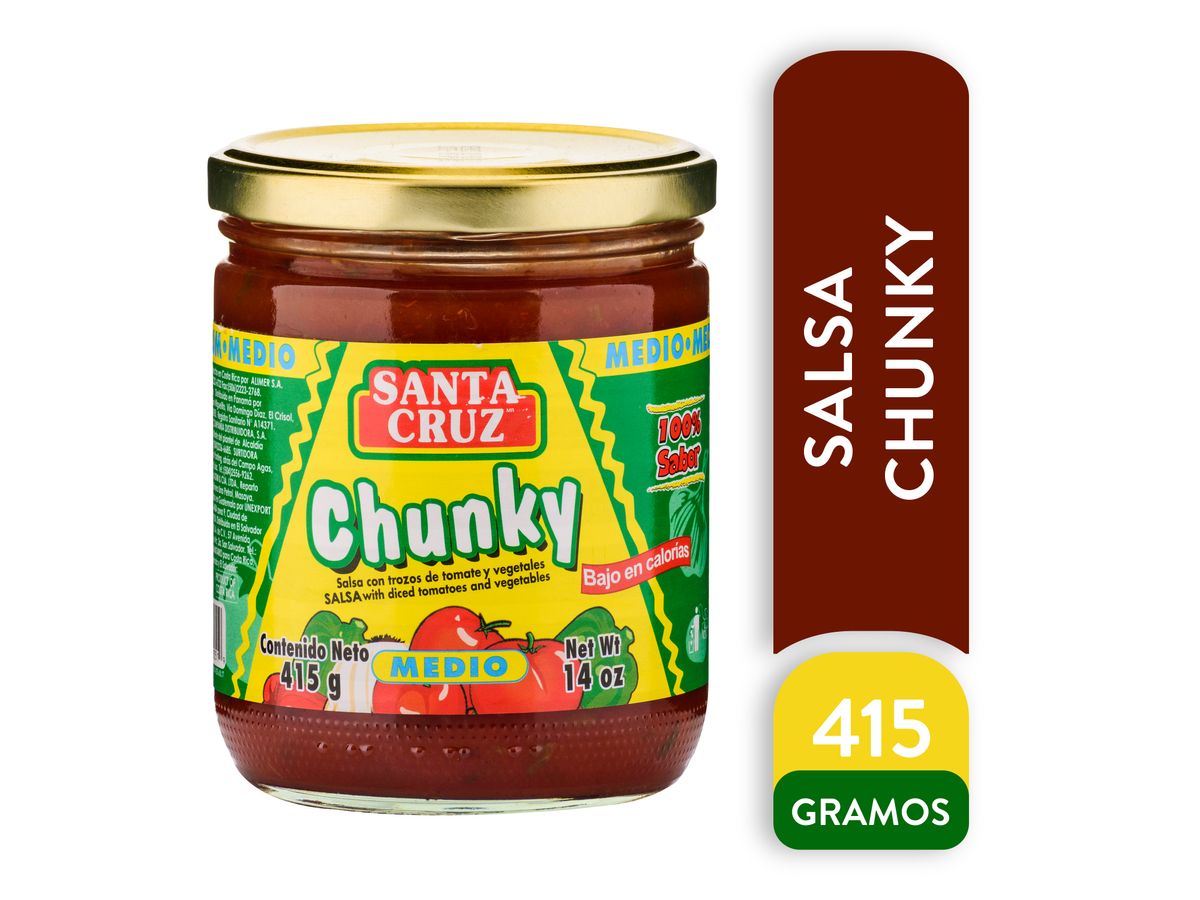 Salsa Santa Cruz chunky picante medio - 415 g
