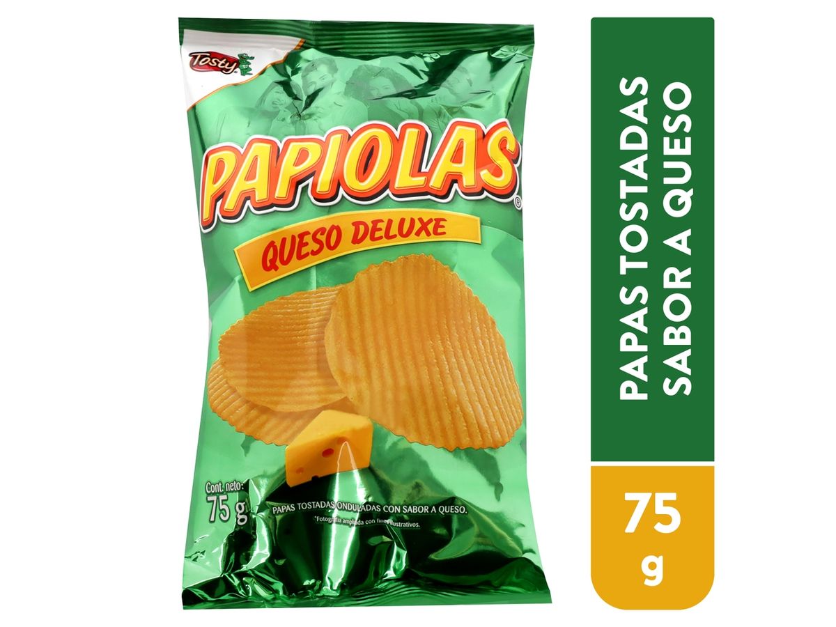 Papiolas Tosty Queso Deluxe  -75 g