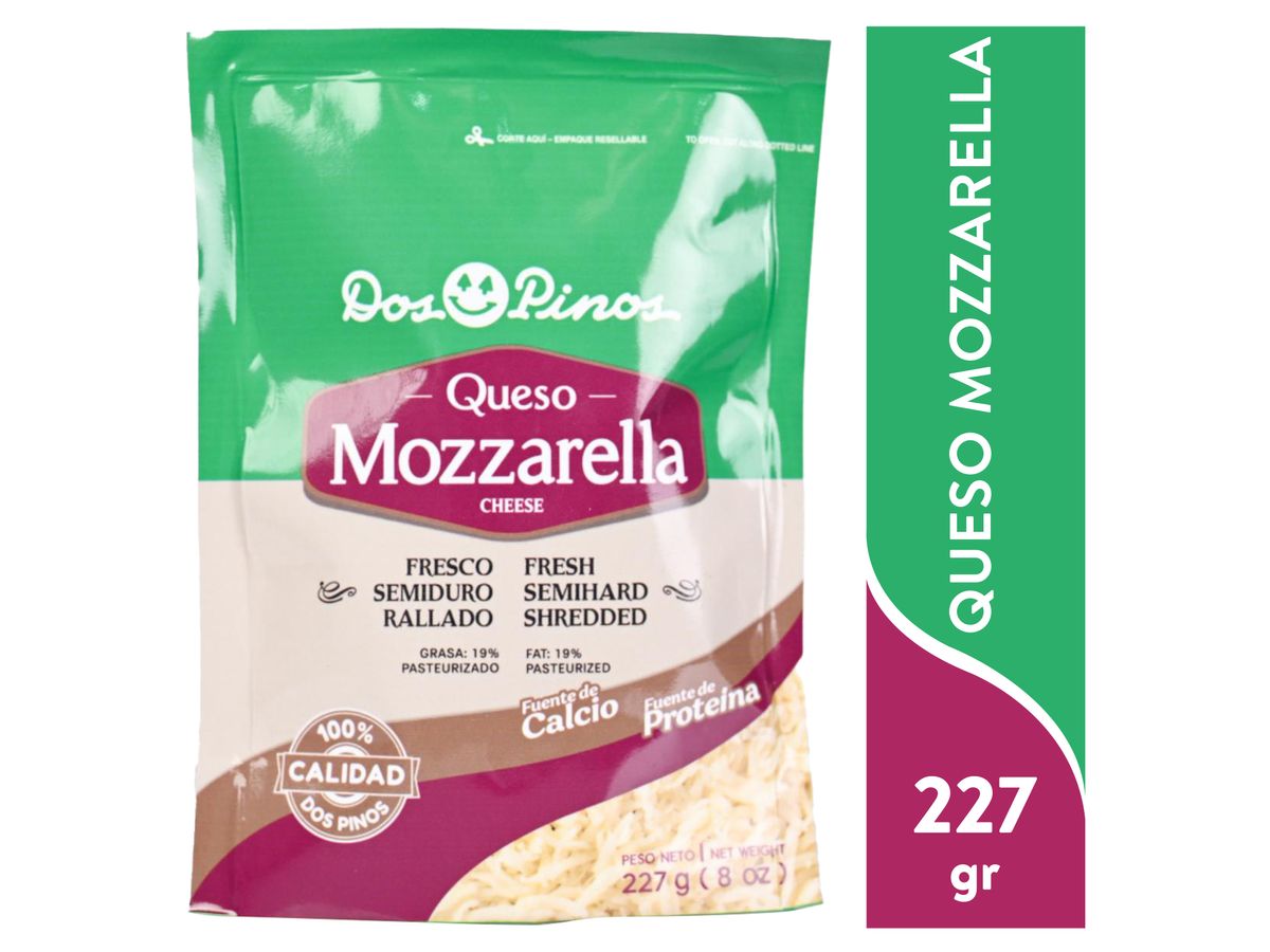 Queso Dos Pinos Mozzarella Rallado - 227g
