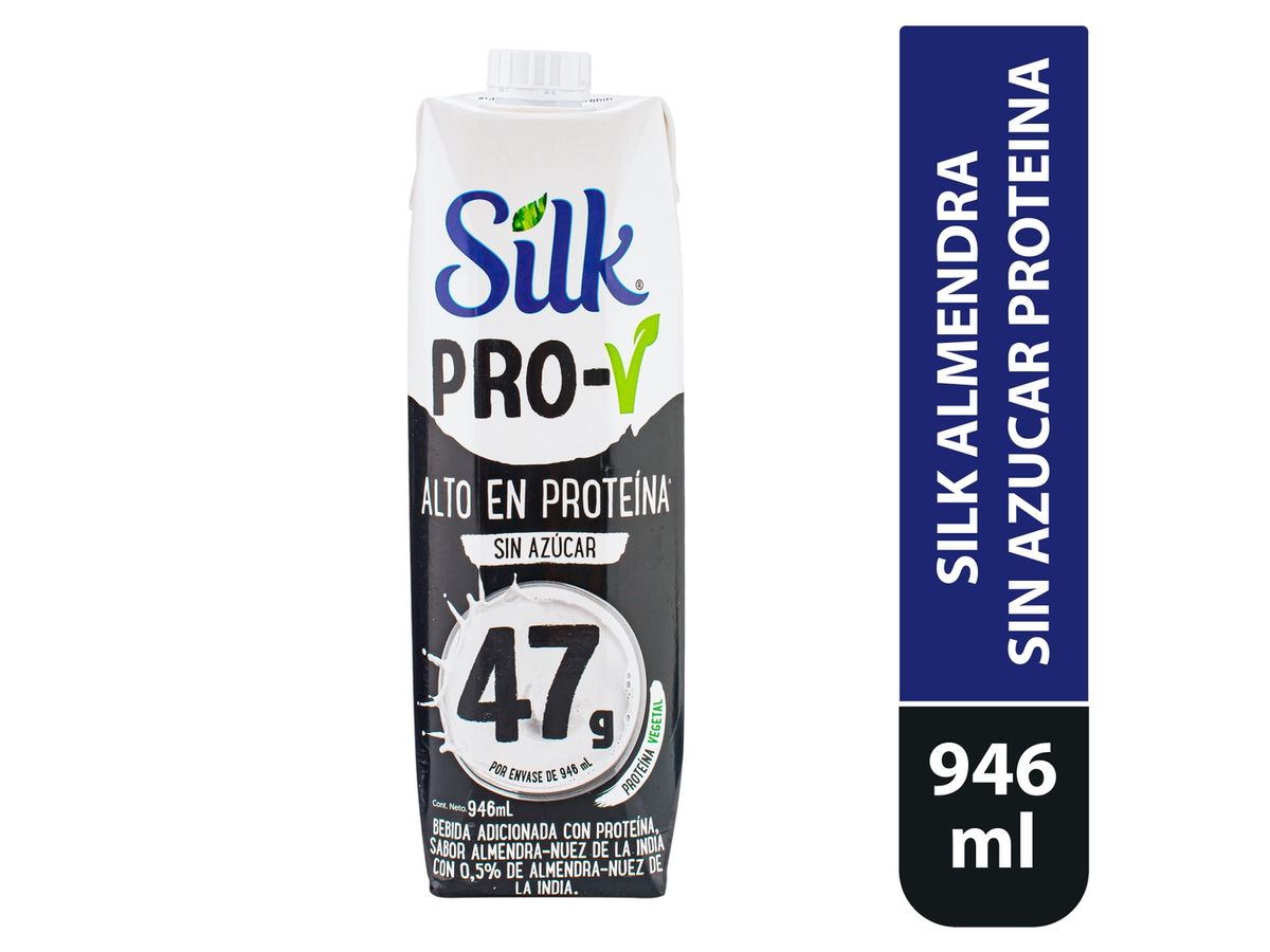 Bebida Silk Almendra Sin Azucar Proteina - 946 ml