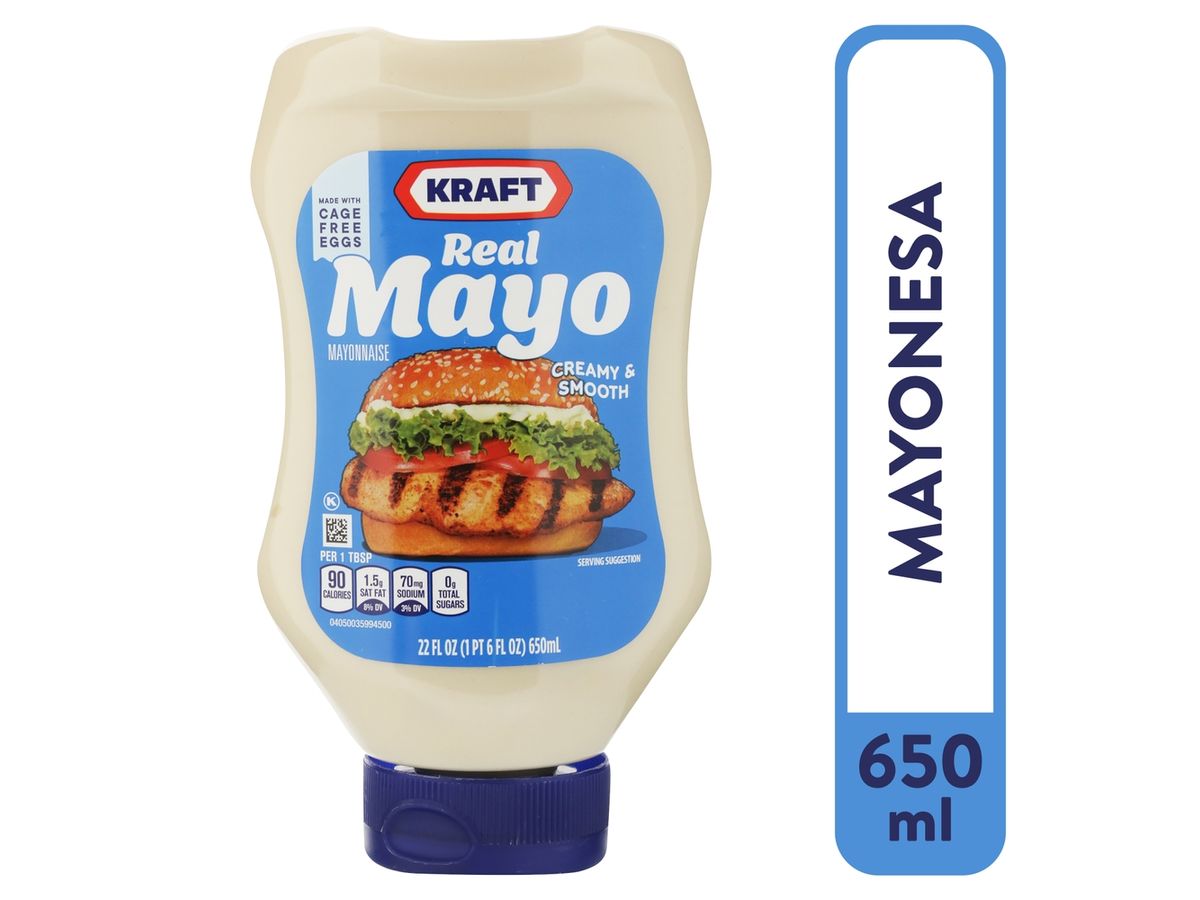 Mayonesa Kraft cremosa y suave - 650 ml