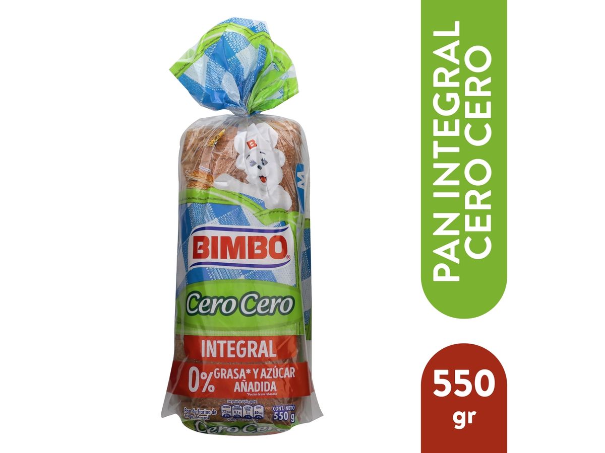 Pan integral cero Bimbo - 550gr