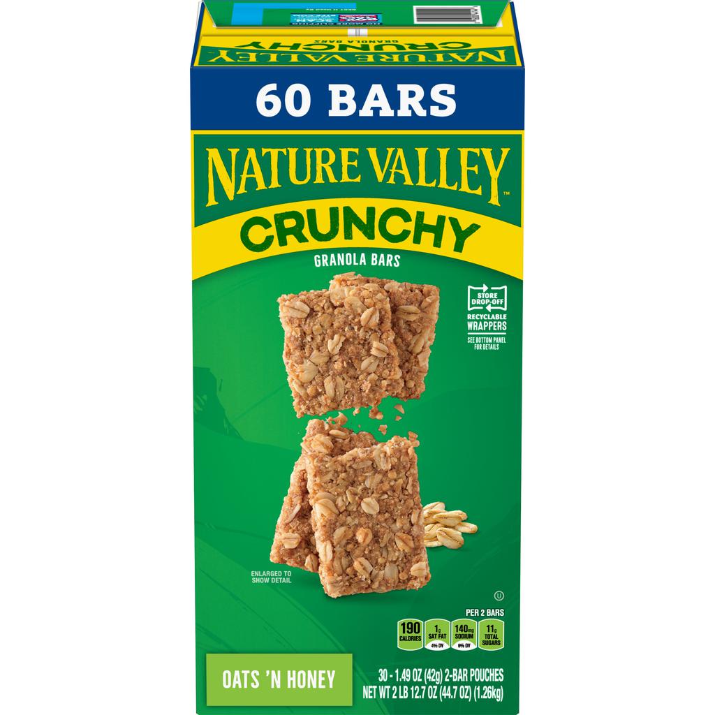 Nature Valley Barras Crujientes de Avena y Miel 100% Natural 30 Unidades / 42 g