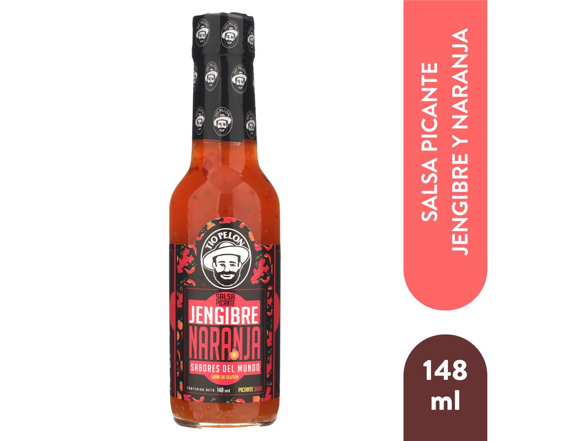 Salsa Tio Pelon Jengibre Naranja -148 ml