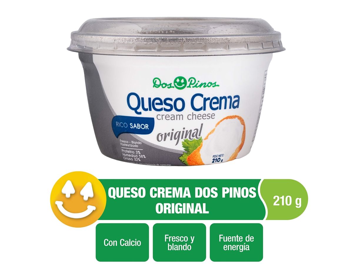Queso Crema Dos Pinos Original - 210g