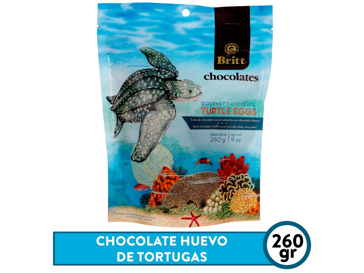 Chocolate Marca Britt Huevo Tortugas -260gr