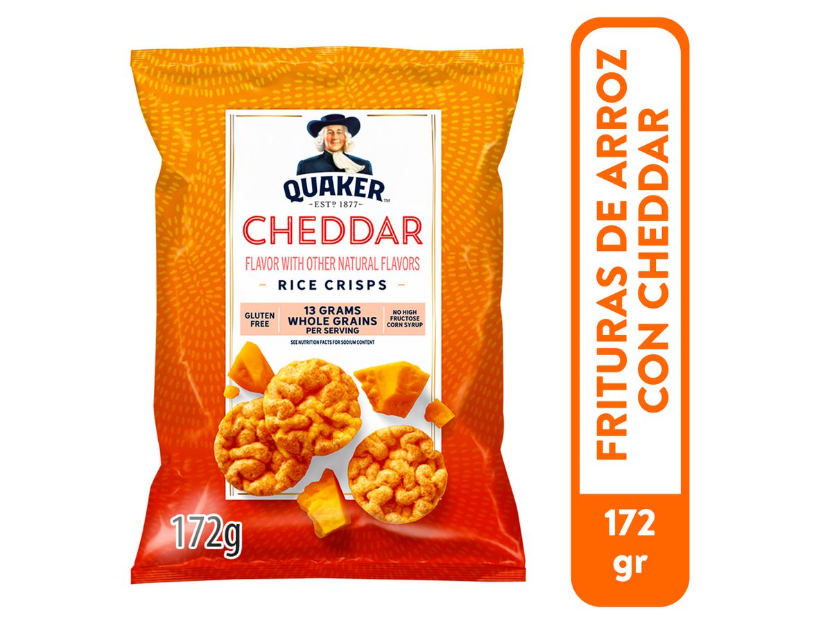 Snacks Quaker Mini Rice Crisps Cheddar -172 g
