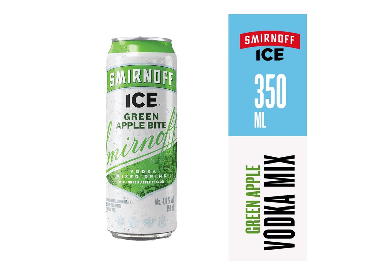 Bebida Saborizada a Base de Vodka Smirnoff Ice Green Apple Lata -350 ml