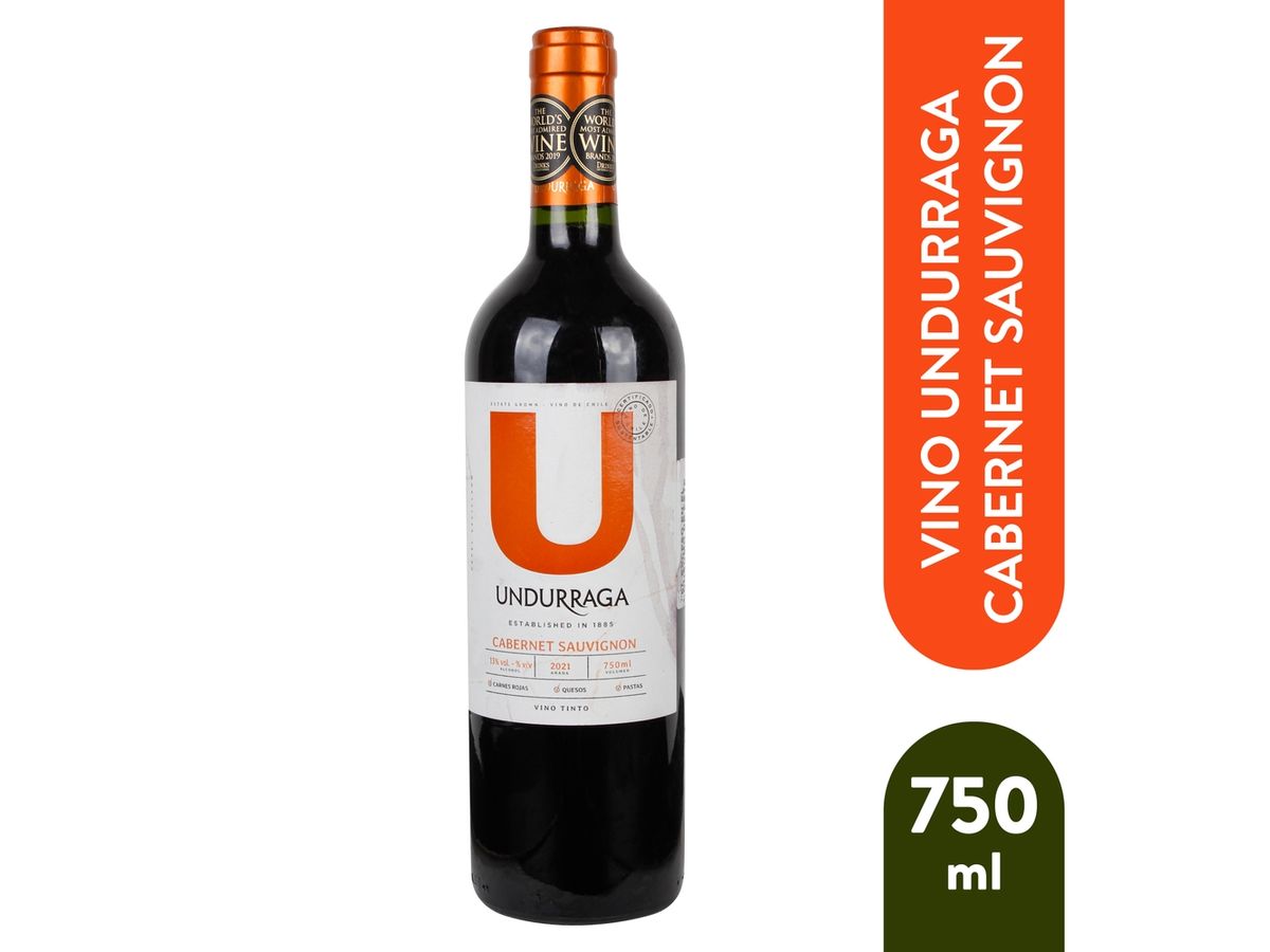 Vino Tinto Undurraga Varietal Cabernet Sauvignon 750 Ml