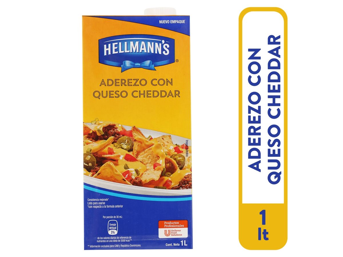 Queso Cheddar Hellmanns 1000ml