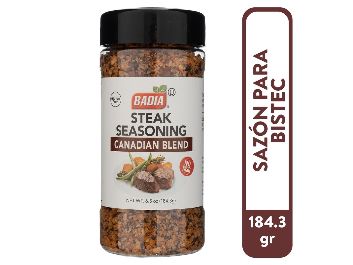 Sazonador Badia steak libre de gluten - 184 g