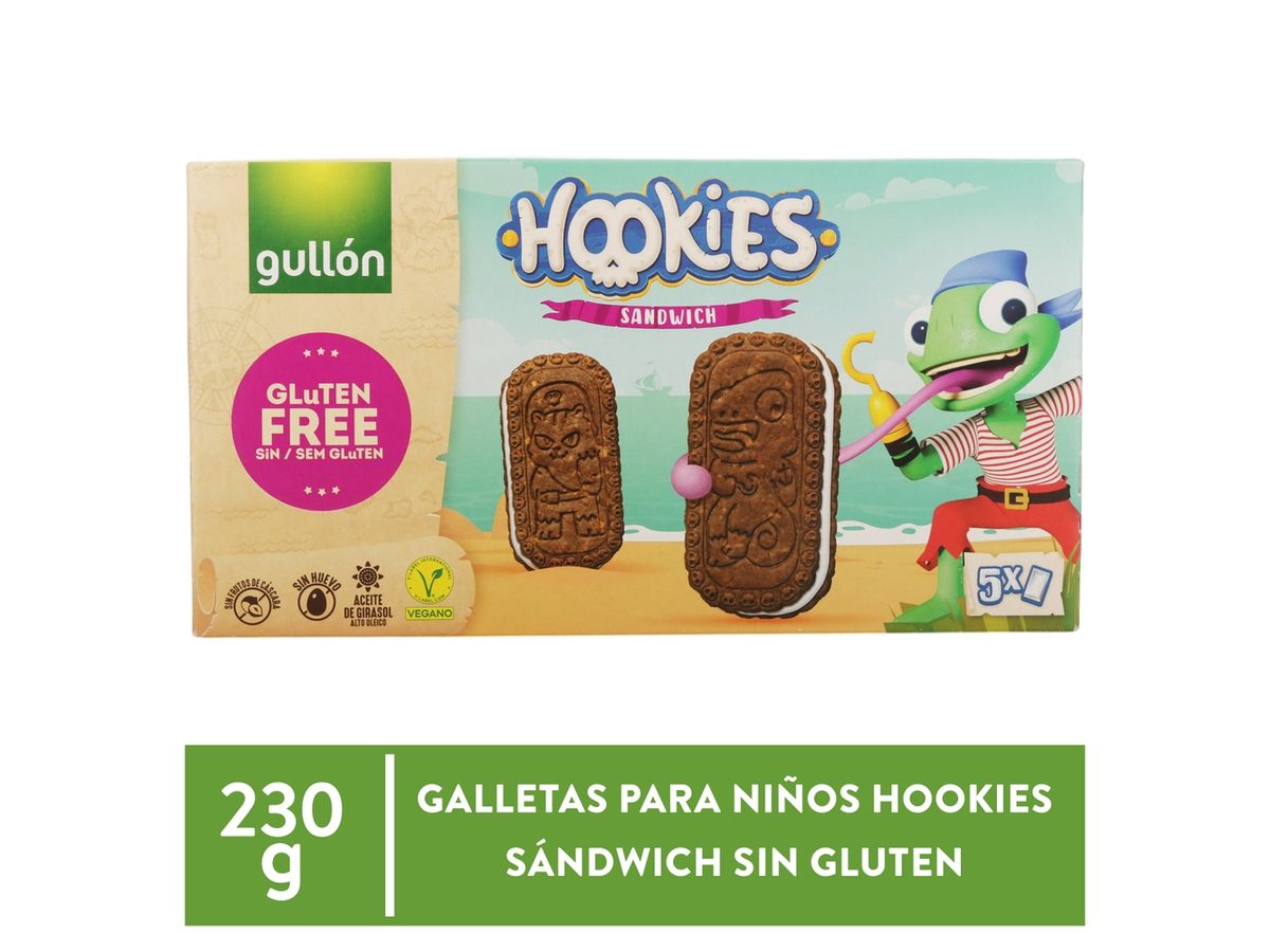 Galletas Integrales Gullon Galleta Hookies Sin Gluten 230g