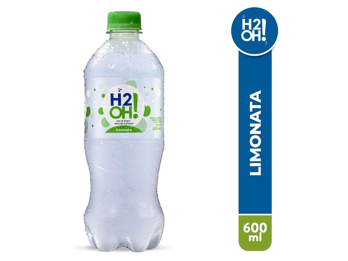 Limonda H2OH Carbonatado Sabor Limón - 600ml