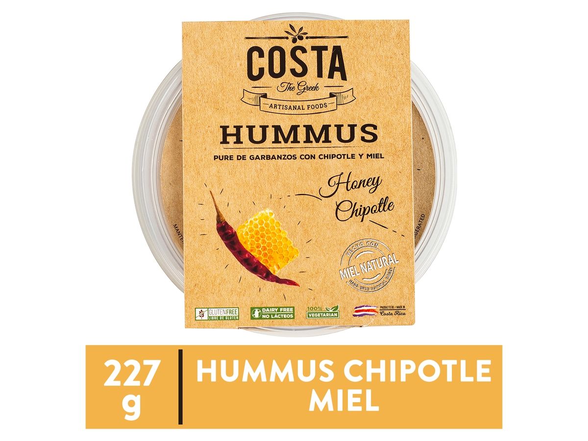 Hummus Costa The Greek puré de garbanzos con chipotle y miel - 227 g