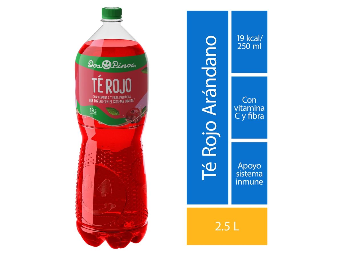 Refresco Dos Pinos Té Rojo Arandano -2500ml