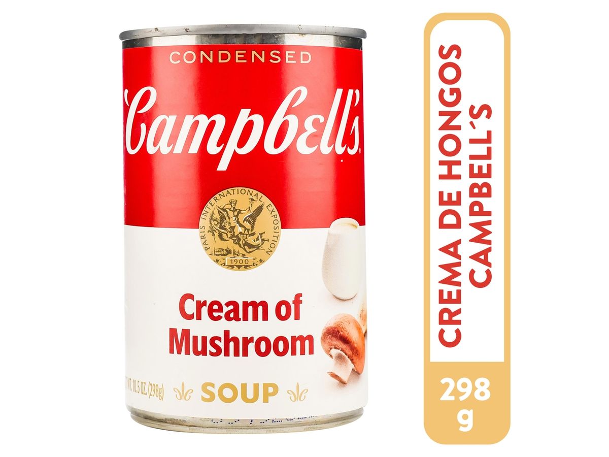 Sopa Campbell Crema De Hongos Lata - 298 g