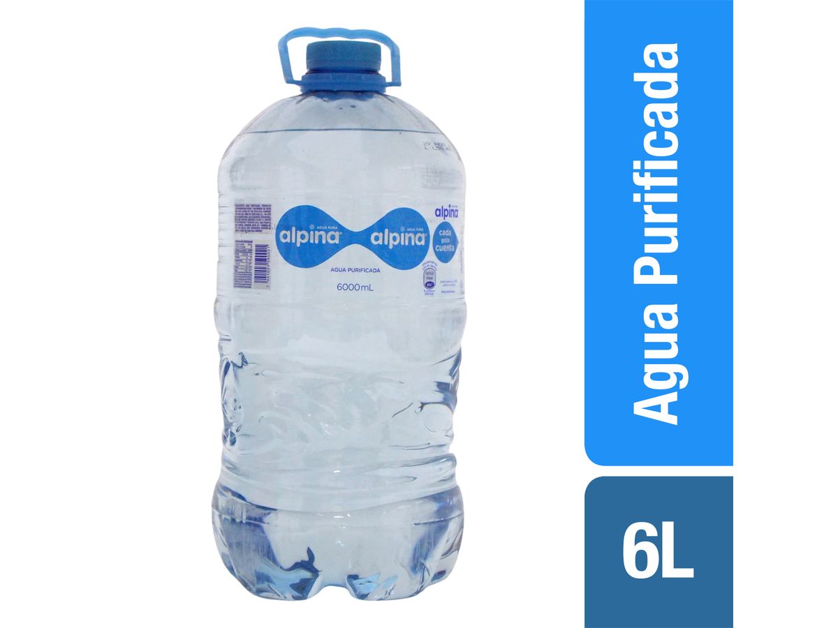 Agua Alpina Purificada Botella - 6000 ml