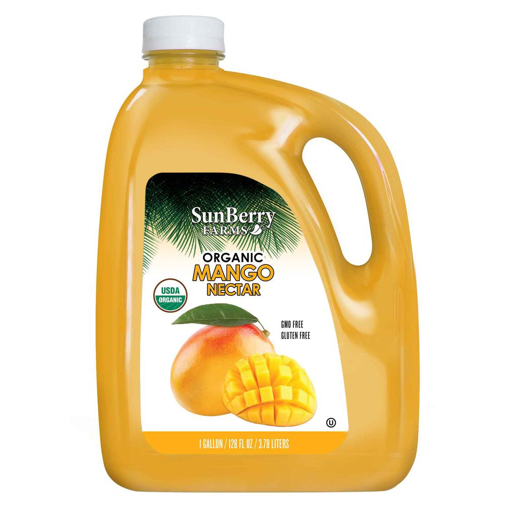 Sunberry Farms Jugo de Néctar de Mango Orgánico - Sin Gluten 3.78 L / 128 oz