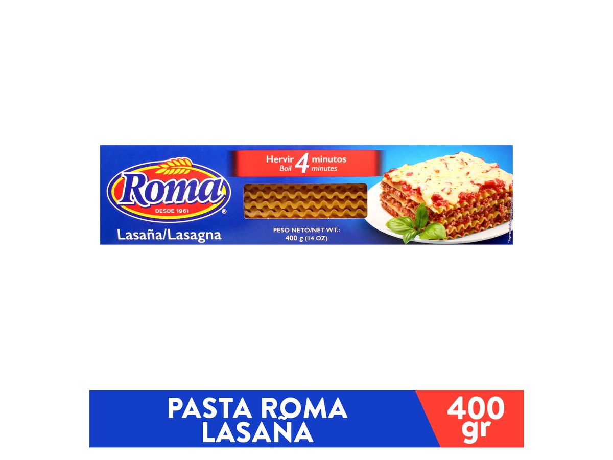 Pasta De Trigo Roma Lasagna - 400 g