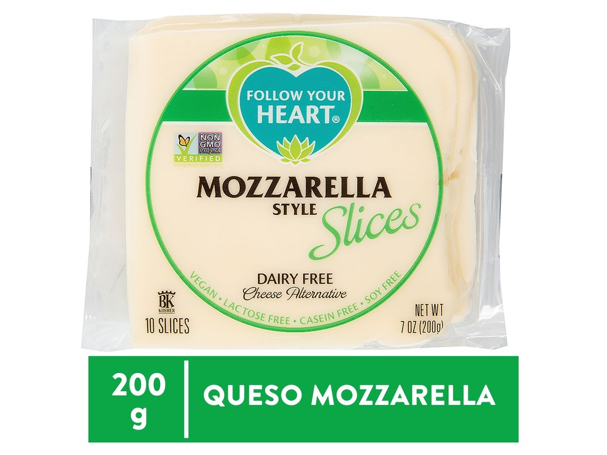 Queso mozzarella Follow Your Heart slices - 200 g