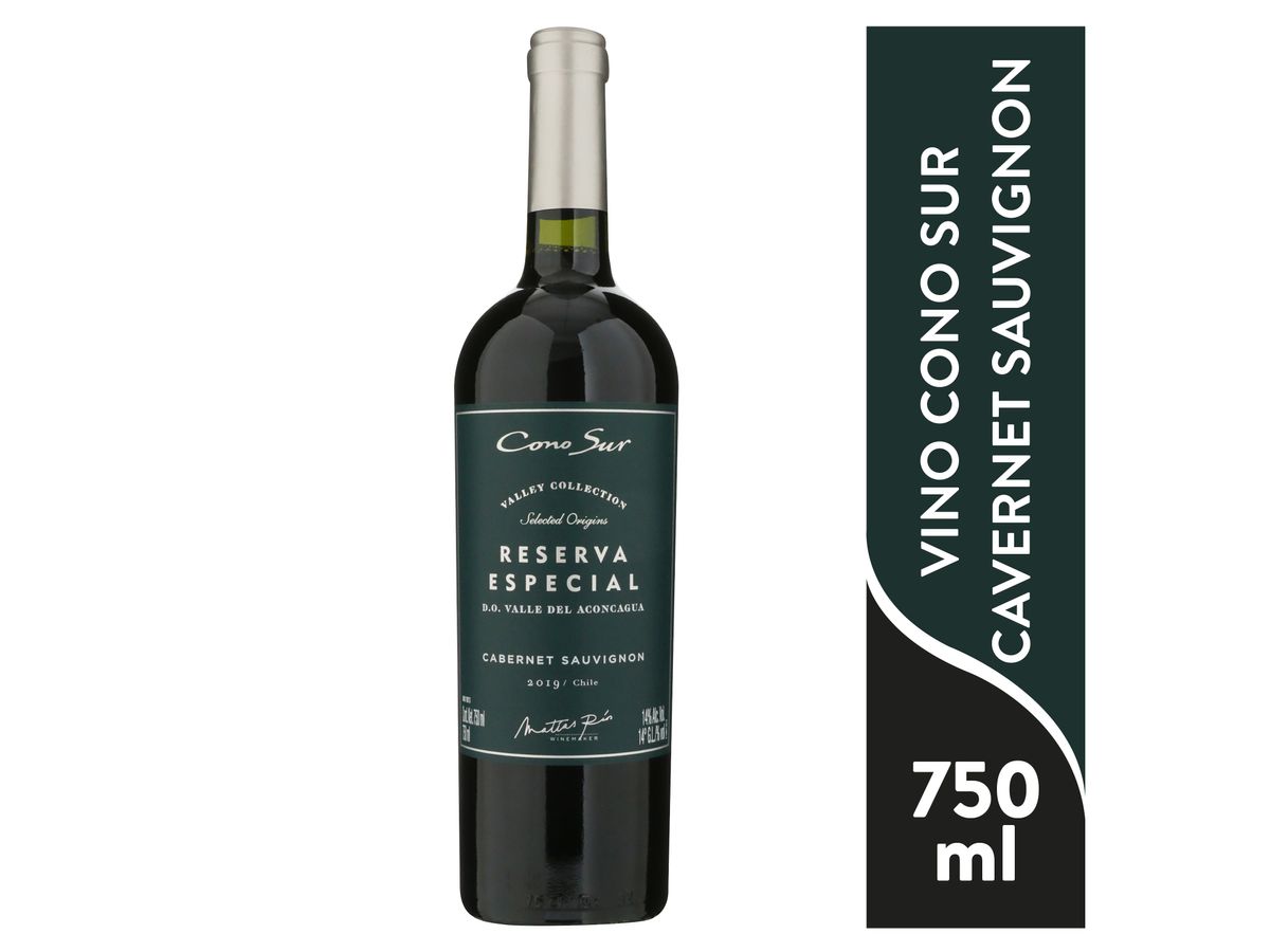 Vino Tinto Cono Sur Cabernet Sauvignon Reserva especial Botella - 750ml