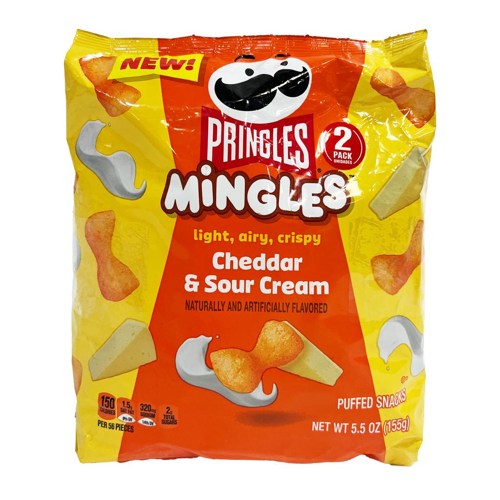 Pringles Mingles Snacks Inflados Cheddar y Sour Cream 2 Unidades / 155 g / 5.5 oz