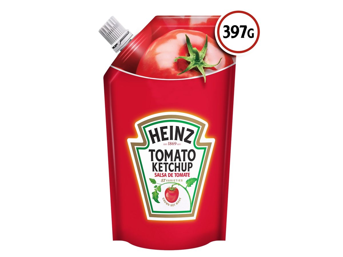 Salsa de tomate Heinz kétchup doypack - 397 g