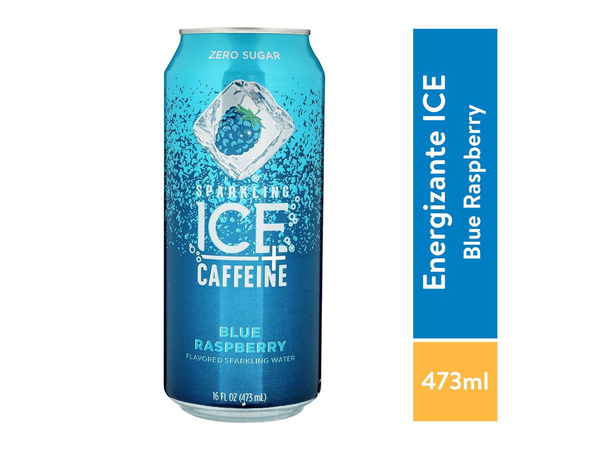 Agua Sparkling Ice Energetica Blue Rasbe - 473ml