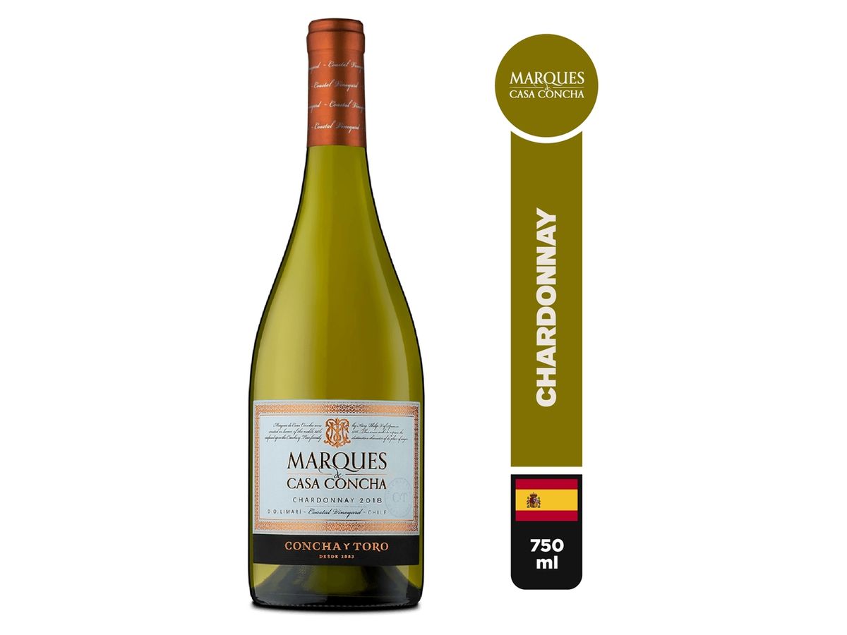 Vino blanco Marques Casa Concha chardonnay - 750 ml