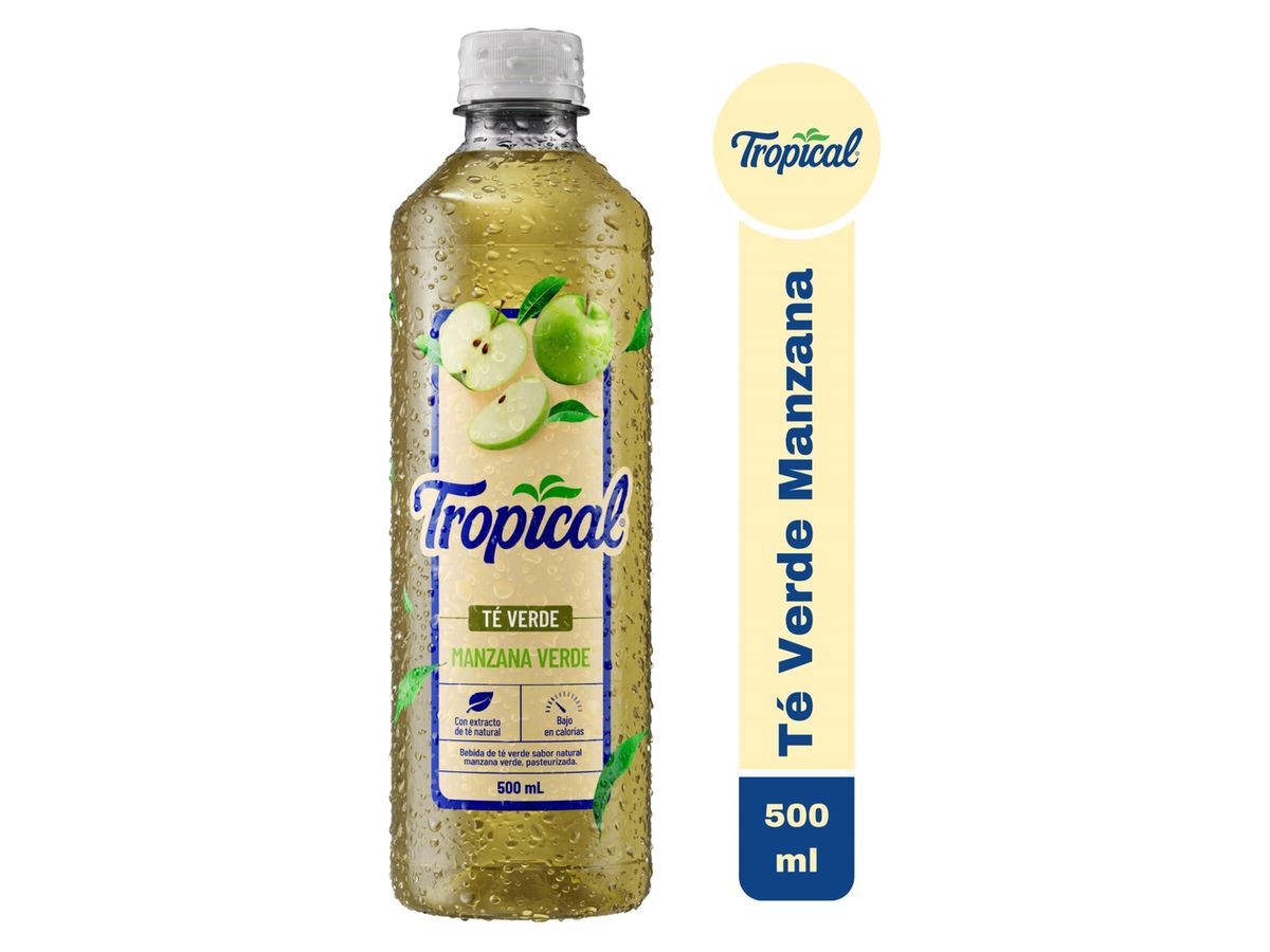 Refresco Tropical Te Verde Manzana Pet - 500ml