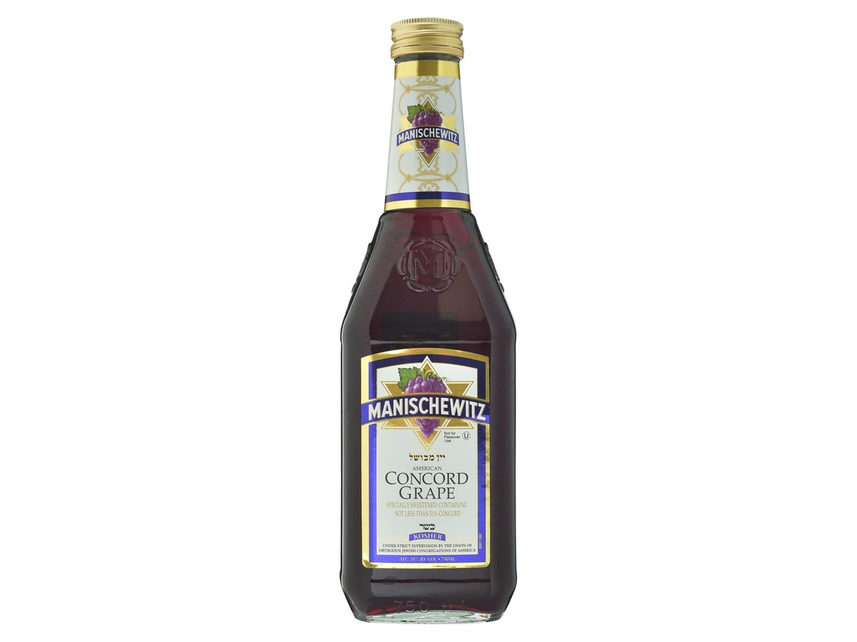 Vino tinto Manischewitz de uva botella de vidrio - 750 ml
