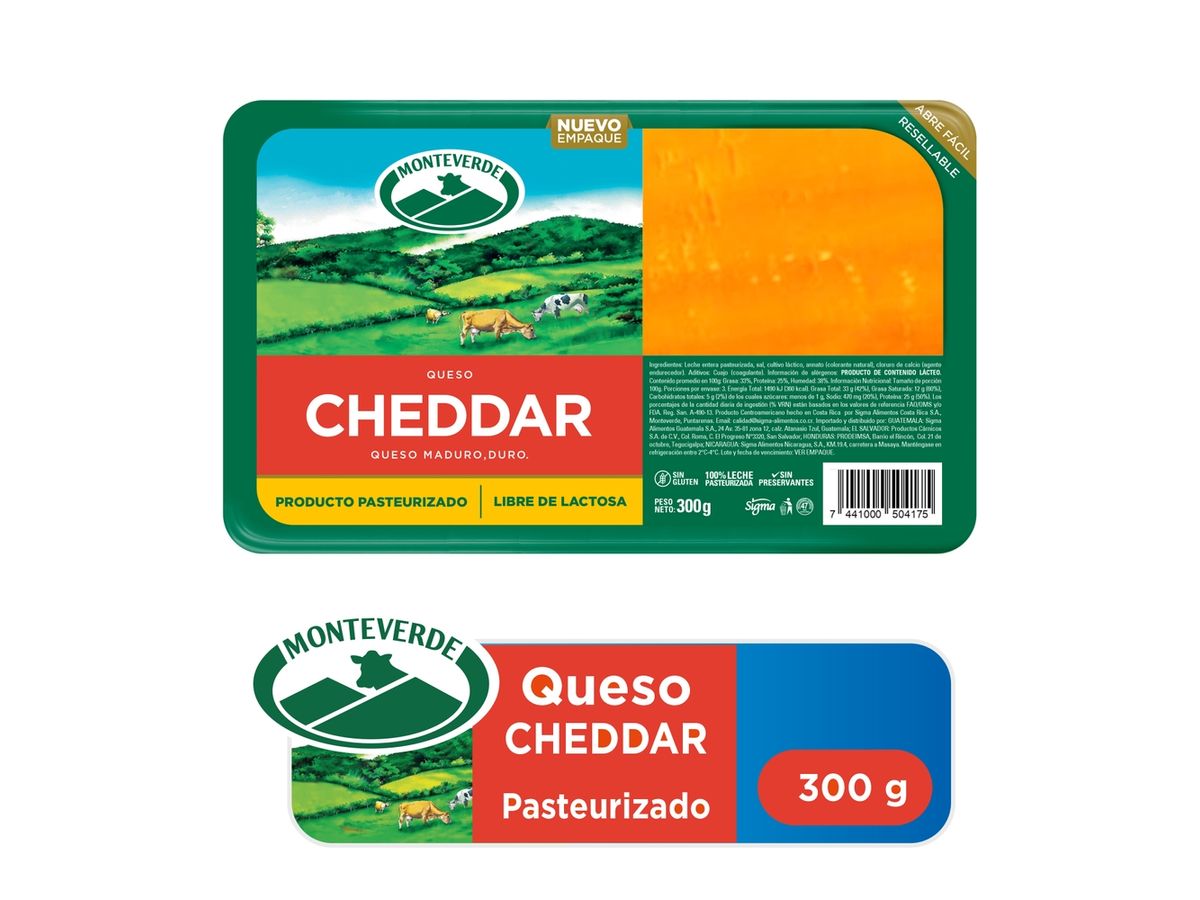 Queso Monte Verde Cheddar - 300 g