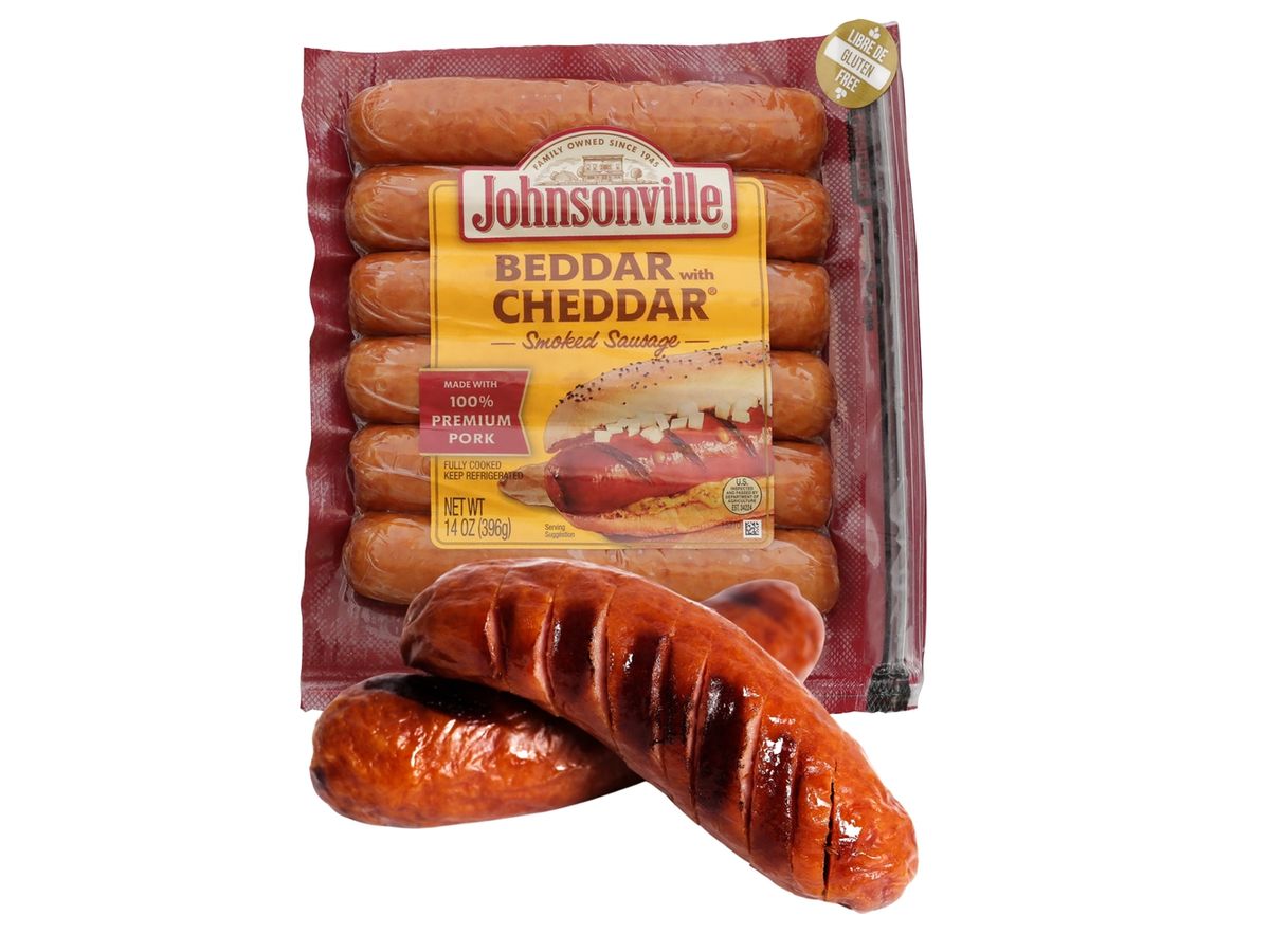 Salchicha Johnsonville con queso cheddar - 396 g