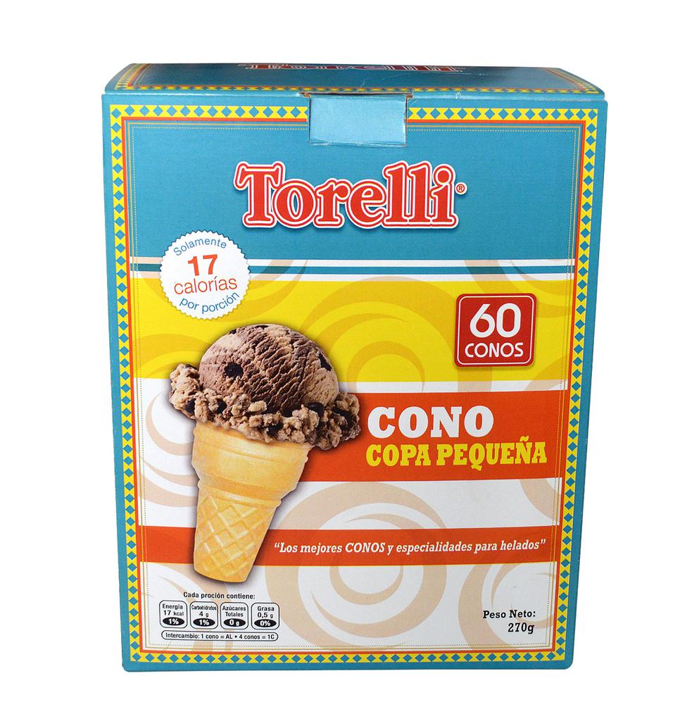 Torelli Copa de Cono Pequeña 60 Unidades