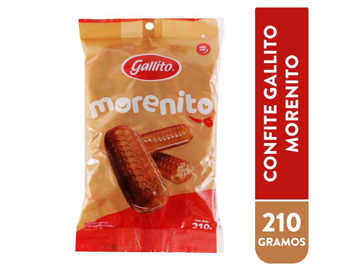 Confite Gallito Morenito Bolsa 50unidades - 210 g