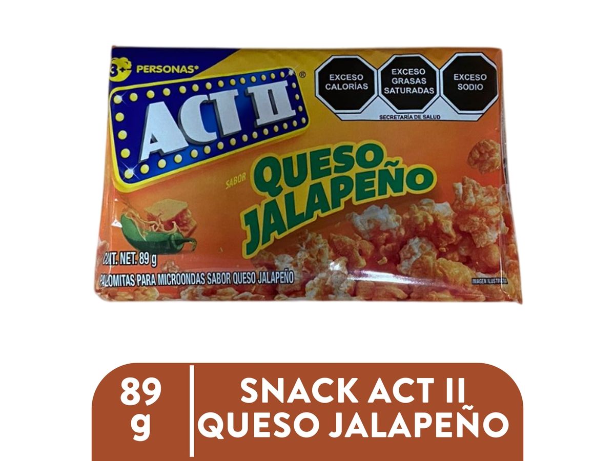 Sanck Act II queso jalapeño - 89 g