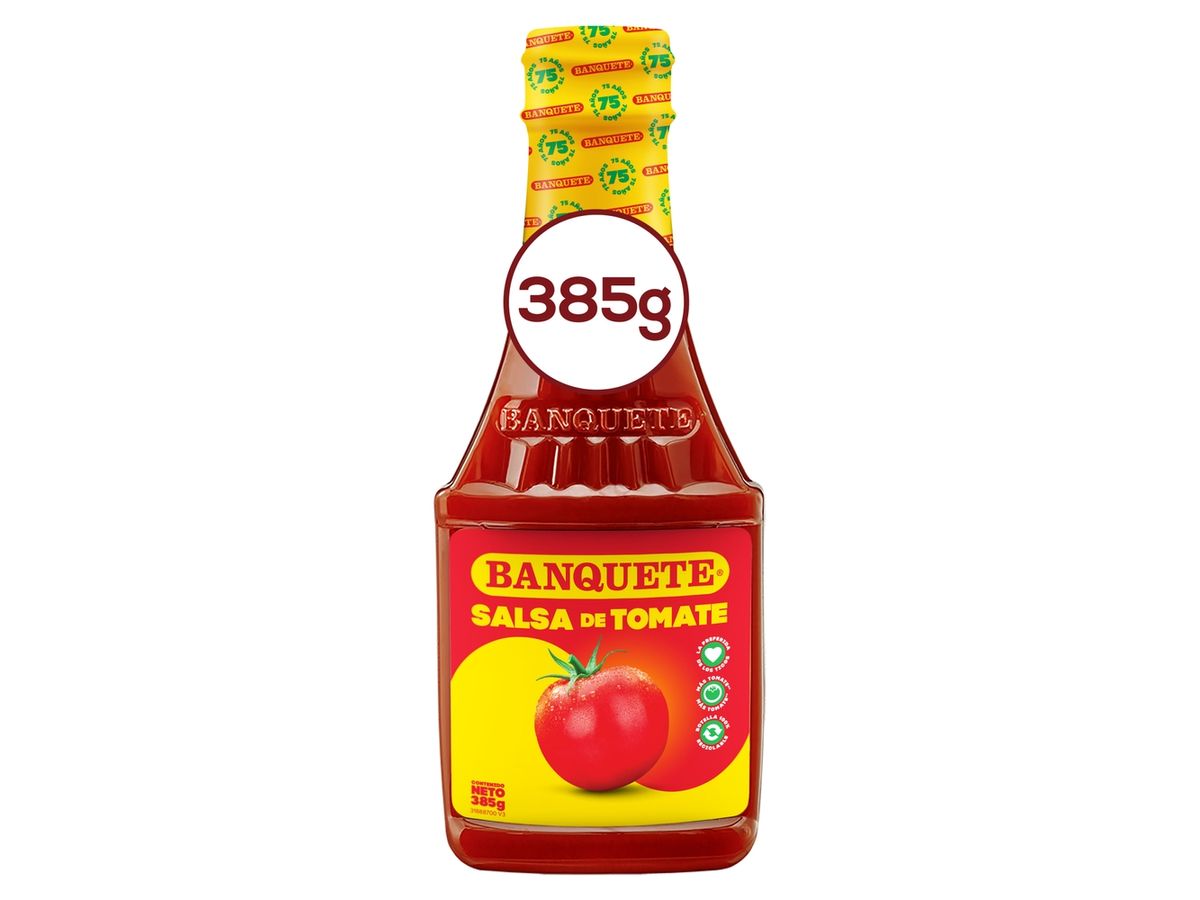 Salsa Tomate Ketchup Banquete Botella - 385g