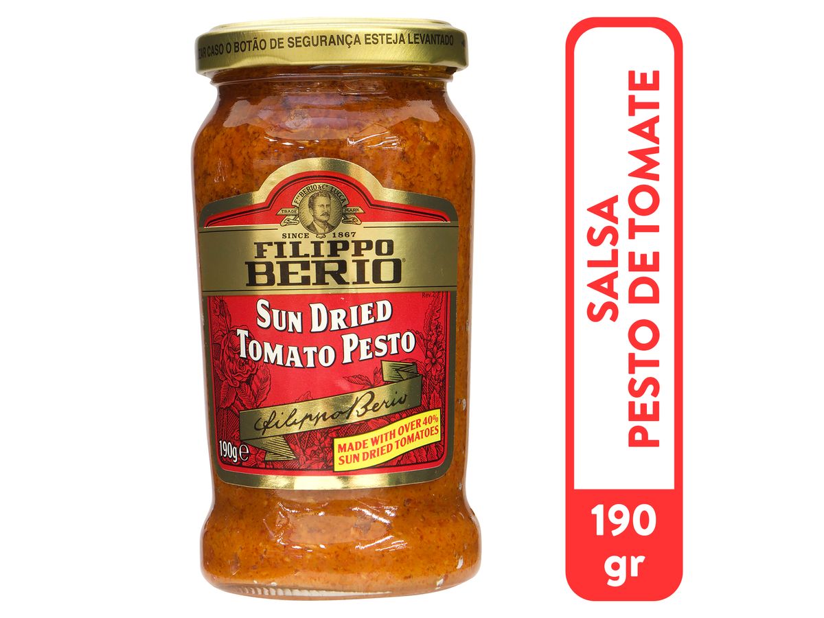 Salsa Sun dried Pesto de Tomate Filipo Berio - 190 g