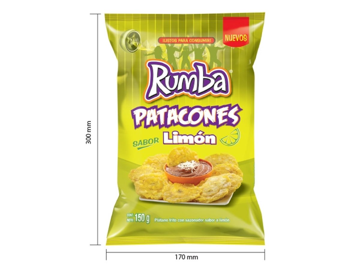 Snack patacones Rumba limón y sal - 150 g