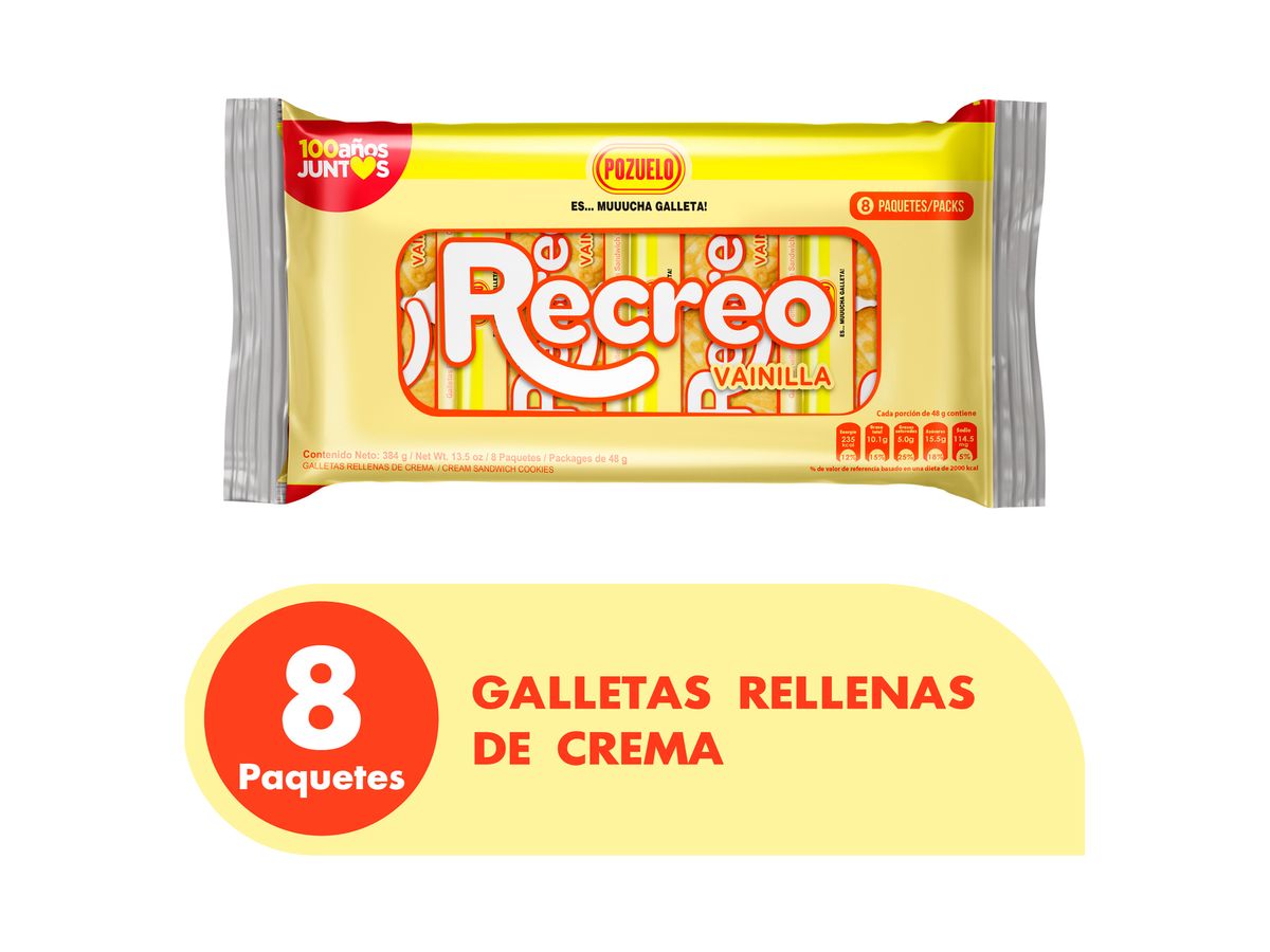Galleta Pozuelo Recreo Bolsa - 384 g
