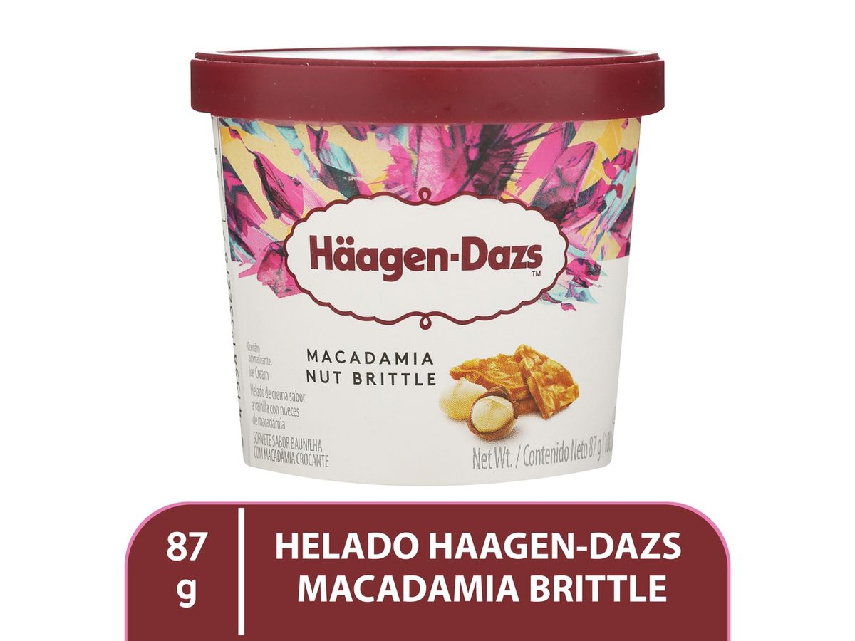 Helado Häagen Dazs macadamia nut brittle - 87 g