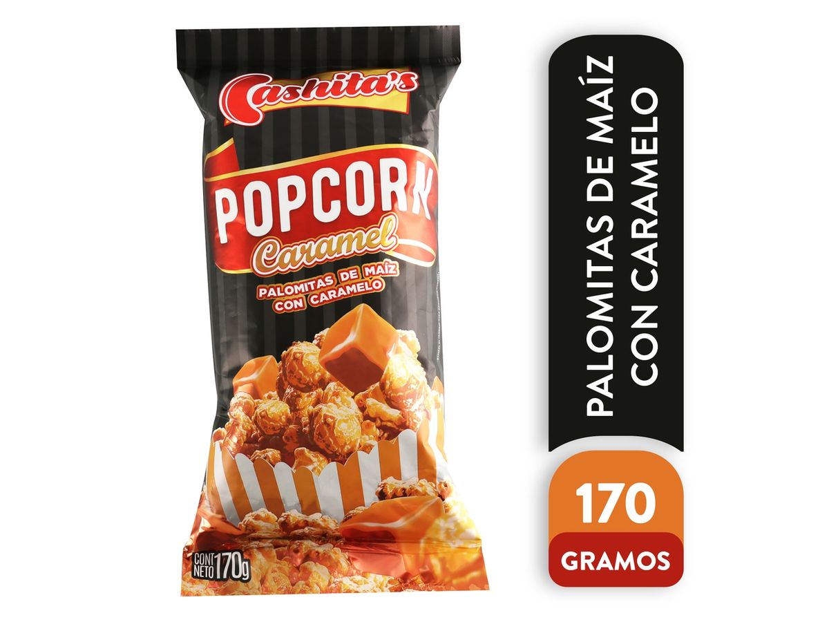 Snack Cashitas Palomitas De Maíz Con Caramelo - 170 g