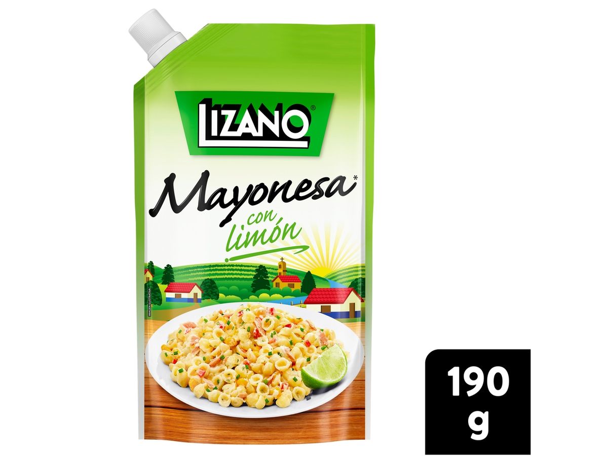 Mayonesa Lizano con limón doypack - 190 g